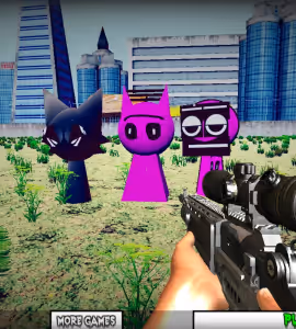 Sprunki Sniper Squid Game Red Green Light Gameplay Images 1