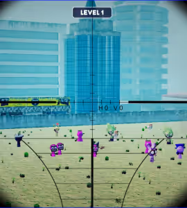 Sprunki Sniper Squid Game Red Green Light Gameplay Images 3